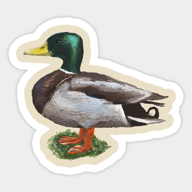 Mallard 1 Sticker by KColeman